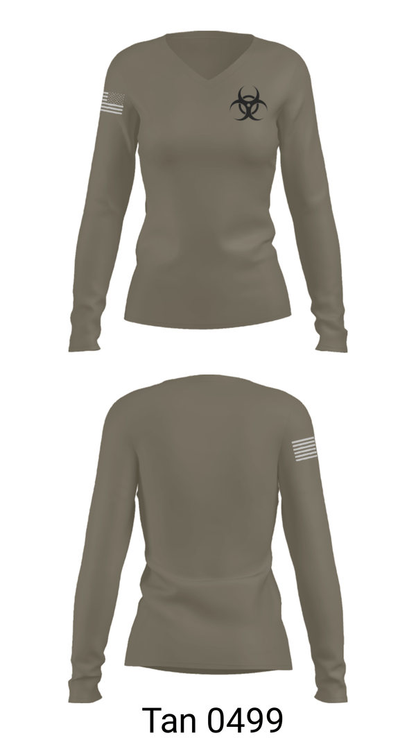 Women's Long Sleeve Vneck Shirt, Antrax, Marines, Teamtime, Team time, sublimation, custom sports apparel, team uniforms, spirit wear, spiritwear, sports uniforms, custom shirts, team store, custom team store, fundraiser sports, apparel fundraiser