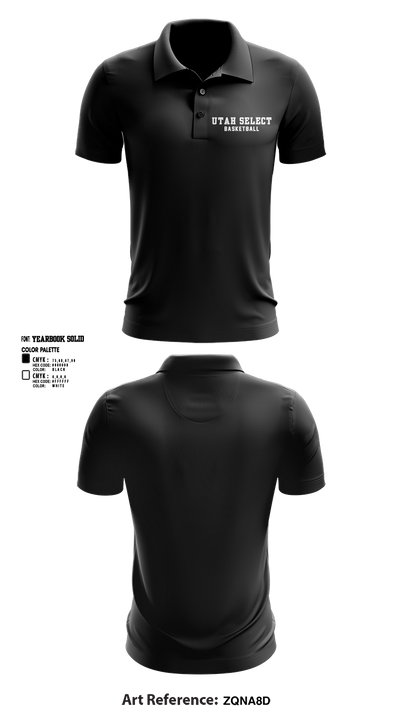 Utah Select Basketball 19223237 Short Sleeve Performance Polo - 2