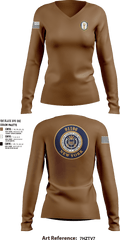 MSST NY 56370038 Women's Long Sleeve V-neck Shirt - 9