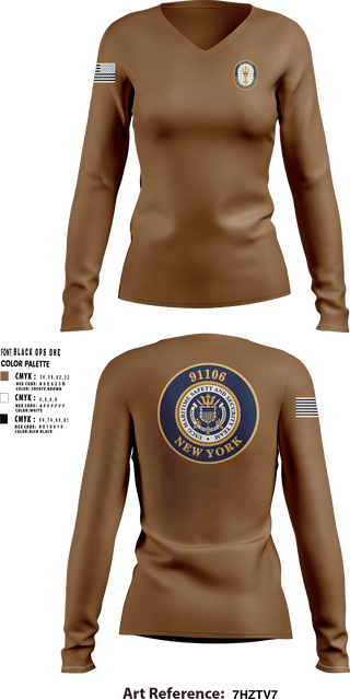 Womens Long Sleeve Vneck Shirt, MSST NY, Coast Guard, Teamtime, Team time, sublimation, custom sports apparel, team uniforms, spirit wear, spiritwear, sports uniforms, custom shirts, team store, custom team store, fundraiser sports, apparel fundraiser