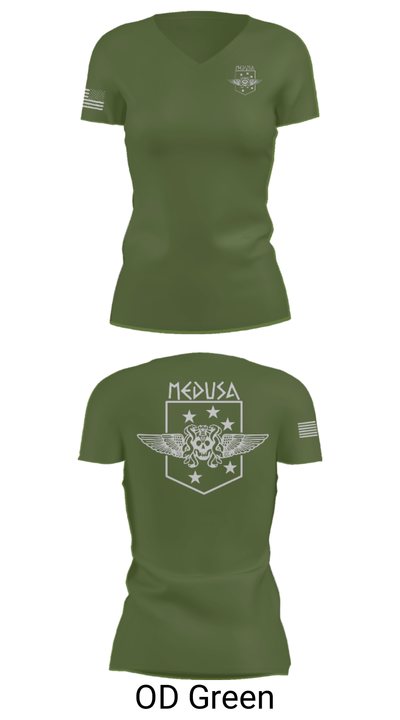 2D Marine Raider Battalion 793595 Women's Short Sleeve V-neck Shirt - 48