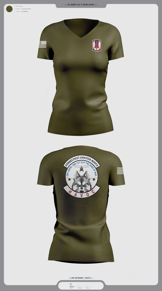 Womens Short Sleeve Vneck Shirt, 1-169th E Company, National Guard, Teamtime, Team time, sublimation, custom sports apparel, team uniforms, spirit wear, spiritwear, sports uniforms, custom shirts, team store, custom team store, fundraiser sports, apparel fundraiser