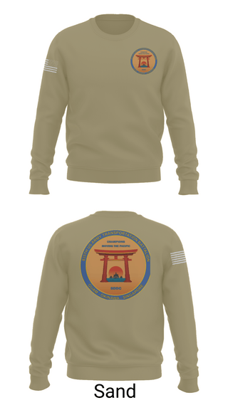 Crew Neck Sweatshirt, 835th Transportation BN, Army, Teamtime, Team time, sublimation, custom sports apparel, team uniforms, spirit wear, spiritwear, sports uniforms, custom shirts, team store, custom team store, fundraiser sports, apparel fundraiser