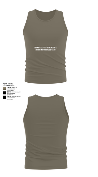 Tank Top, Texas chapter Strength & Honor motorcycle club, Marines, Teamtime, Team time, sublimation, custom sports apparel, team uniforms, spirit wear, spiritwear, sports uniforms, custom shirts, team store, custom team store, fundraiser sports, apparel fundraiser