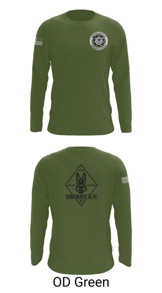 Long Sleeve Performance Shirt, GCSO K9, , Teamtime, Team time, sublimation, custom sports apparel, team uniforms, spirit wear, spiritwear, sports uniforms, custom shirts, team store, custom team store, fundraiser sports, apparel fundraiser