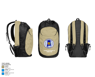 Gear Bag, Alabama Department of Corrections, Police, Teamtime, Team time, sublimation, custom sports apparel, team uniforms, spirit wear, spiritwear, sports uniforms, custom shirts, team store, custom team store, fundraiser sports, apparel fundraiser