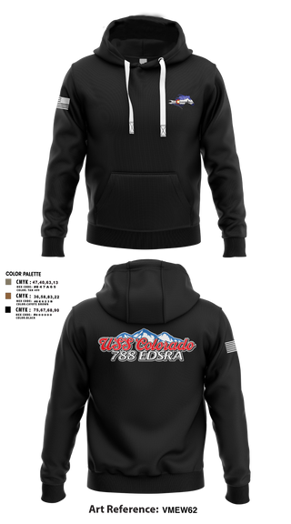 Hoodie, USS Colorado, Navy, Teamtime, Team time, sublimation, custom sports apparel, team uniforms, spirit wear, spiritwear, sports uniforms, custom shirts, team store, custom team store, fundraiser sports, apparel fundraiser