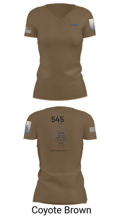 TN VFW 47814062 Women's Short Sleeve V-neck Shirt - 8