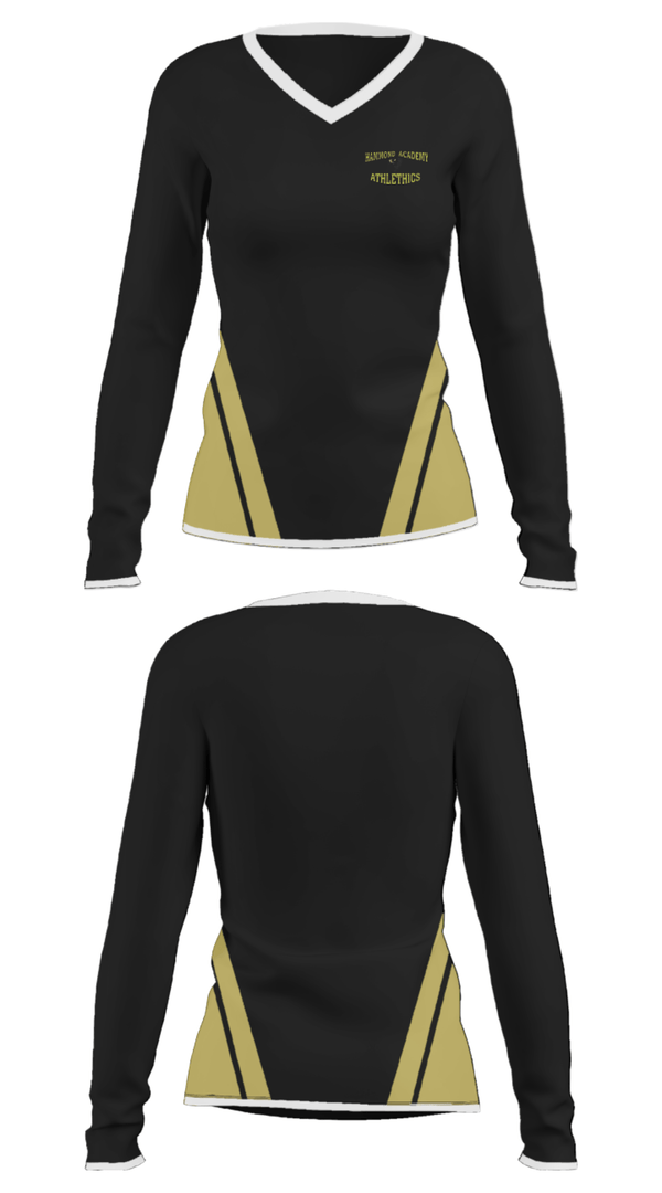 Women's Long Sleeve Vneck Shirt, Hammond Academy Of Science & Tech Baseball, Baseball, Teamtime, Team time, sublimation, custom sports apparel, team uniforms, spirit wear, spiritwear, sports uniforms, custom shirts, team store, custom team store, fundraiser sports, apparel fundraiser