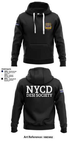 Hoodie, NYCD DESI SOCIETY, Police, Teamtime, Team time, sublimation, custom sports apparel, team uniforms, spirit wear, spiritwear, sports uniforms, custom shirts, team store, custom team store, fundraiser sports, apparel fundraiser