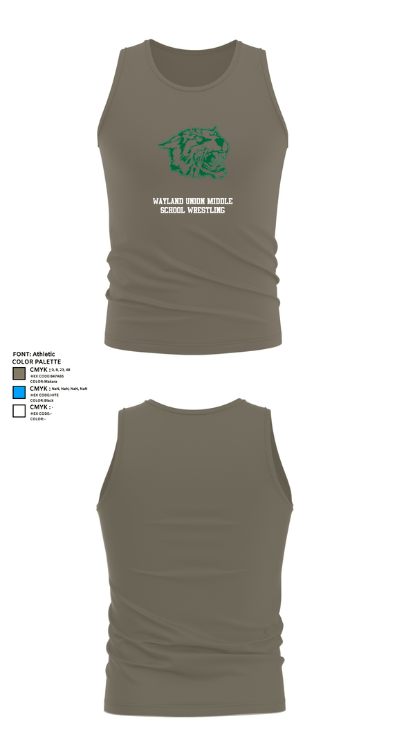 Tank Top, Wayland Union Middle School Wrestling, Wrestling, Teamtime, Team time, sublimation, custom sports apparel, team uniforms, spirit wear, spiritwear, sports uniforms, custom shirts, team store, custom team store, fundraiser sports, apparel fundraiser