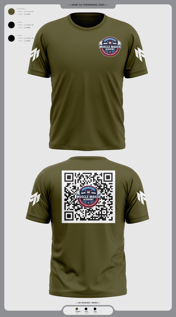Short Sleeve Performance Shirt, Muscle Maker Academy, Space Force, Teamtime, Team time, sublimation, custom sports apparel, team uniforms, spirit wear, spiritwear, sports uniforms, custom shirts, team store, custom team store, fundraiser sports, apparel fundraiser