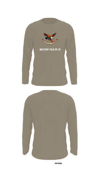 Long Sleeve Performance Shirt, Military Talk by JC, Army, Teamtime, Team time, sublimation, custom sports apparel, team uniforms, spirit wear, spiritwear, sports uniforms, custom shirts, team store, custom team store, fundraiser sports, apparel fundraiser