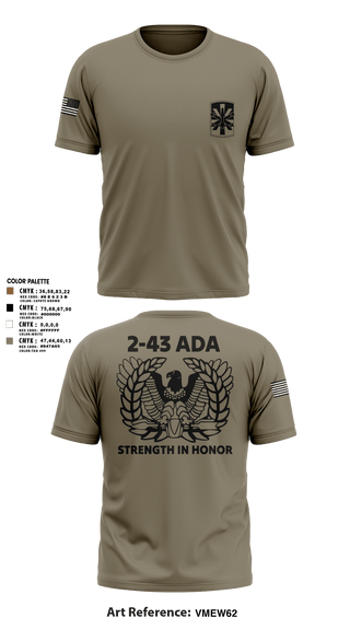 Old School Cotton Feel Shirt, 2/43 ADA, Army, Teamtime, Team time, sublimation, custom sports apparel, team uniforms, spirit wear, spiritwear, sports uniforms, custom shirts, team store, custom team store, fundraiser sports, apparel fundraiser