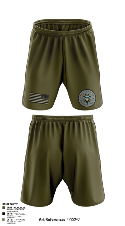 Raleigh Police Bomb Squad 92795368 Athletic Shorts With Pockets - 1