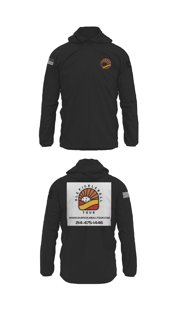 Windbreaker, Ole Pickleball Tour, , Teamtime, Team time, sublimation, custom sports apparel, team uniforms, spirit wear, spiritwear, sports uniforms, custom shirts, team store, custom team store, fundraiser sports, apparel fundraiser