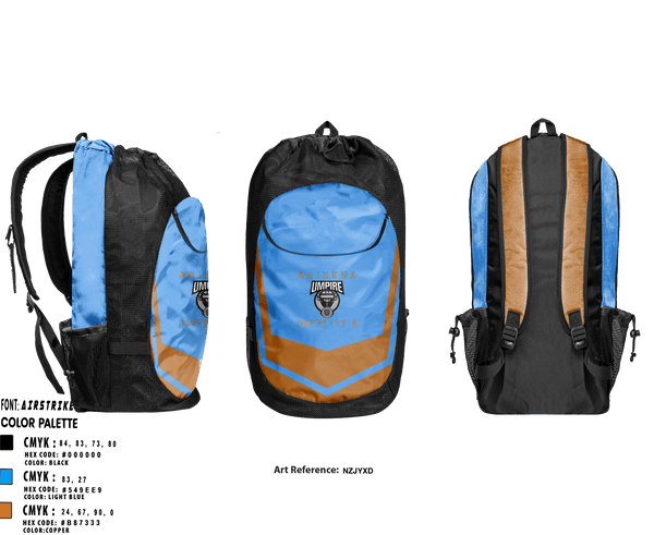 Gear Bag, Umpires, Baseball, Teamtime, Team time, sublimation, custom sports apparel, team uniforms, spirit wear, spiritwear, sports uniforms, custom shirts, team store, custom team store, fundraiser sports, apparel fundraiser
