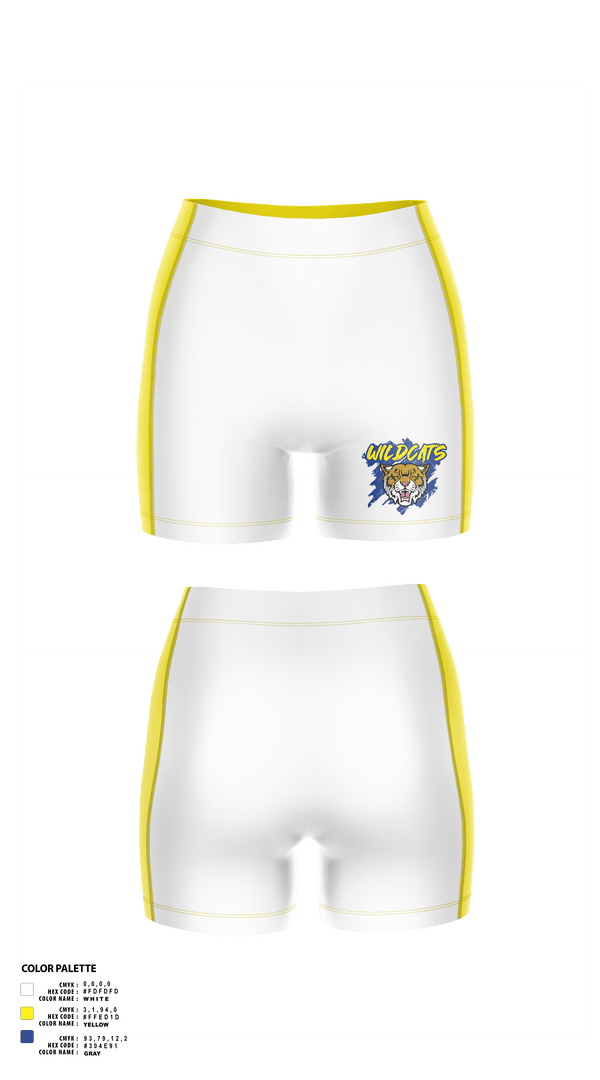 Womens Shorts, Wildcats Volleyball, Women's Volleyball, Teamtime, Team time, sublimation, custom sports apparel, team uniforms, spirit wear, spiritwear, sports uniforms, custom shirts, team store, custom team store, fundraiser sports, apparel fundraiser