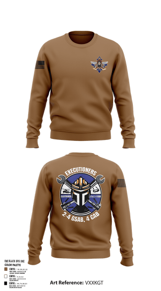 Crew Neck Sweatshirt, E 2-4 GSAB, Army, Teamtime, Team time, sublimation, custom sports apparel, team uniforms, spirit wear, spiritwear, sports uniforms, custom shirts, team store, custom team store, fundraiser sports, apparel fundraiser