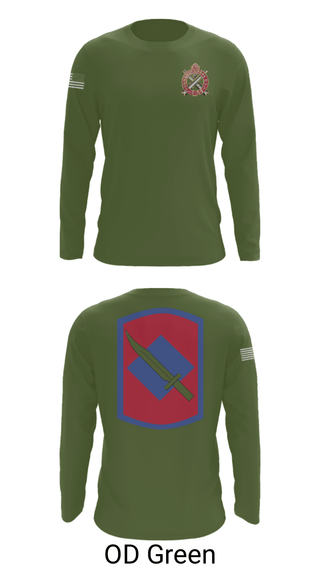 Long Sleeve Performance Shirt, Fox Company 39th BSB (FA FSC), National Guard, Teamtime, Team time, sublimation, custom sports apparel, team uniforms, spirit wear, spiritwear, sports uniforms, custom shirts, team store, custom team store, fundraiser sports, apparel fundraiser