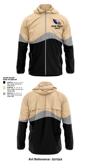 Windbreaker, Grain valley eagle, Track & Field, Teamtime, Team time, sublimation, custom sports apparel, team uniforms, spirit wear, spiritwear, sports uniforms, custom shirts, team store, custom team store, fundraiser sports, apparel fundraiser