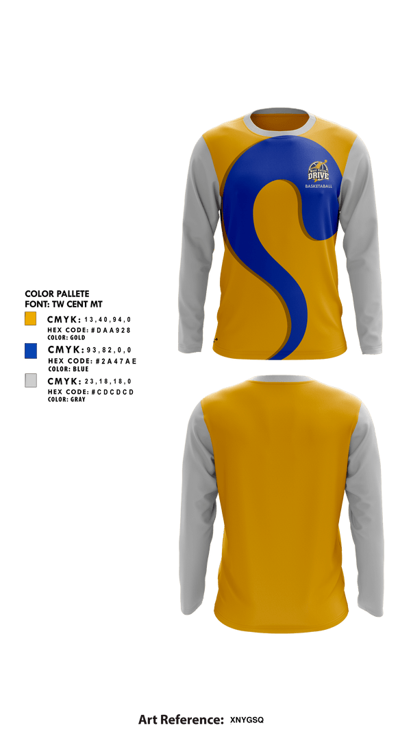 Long Sleeve Performance Shirt, West Valley Drive Basketball, Men's Basketball, Teamtime, Team time, sublimation, custom sports apparel, team uniforms, spirit wear, spiritwear, sports uniforms, custom shirts, team store, custom team store, fundraiser sports, apparel fundraiser