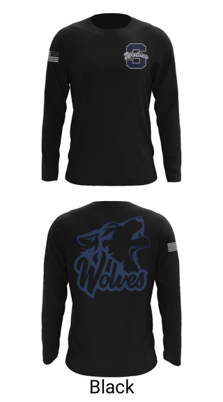 Long Sleeve Performance Shirt, Shawnee Middle School Cheer, Cheer, Teamtime, Team time, sublimation, custom sports apparel, team uniforms, spirit wear, spiritwear, sports uniforms, custom shirts, team store, custom team store, fundraiser sports, apparel fundraiser