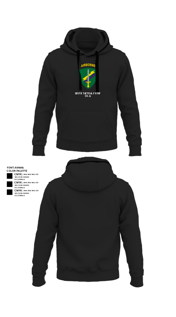 Hoodie, 325th Tactical PSYOP Co. (A), Army, Teamtime, Team time, sublimation, custom sports apparel, team uniforms, spirit wear, spiritwear, sports uniforms, custom shirts, team store, custom team store, fundraiser sports, apparel fundraiser