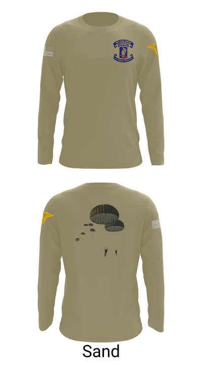 173rd Airborne Division 25109873 Long Sleeve Performance Shirt - 86