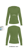 171st ARW Recruiting/Retention 76480273 Women's Long Sleeve V-neck Shirt - 42