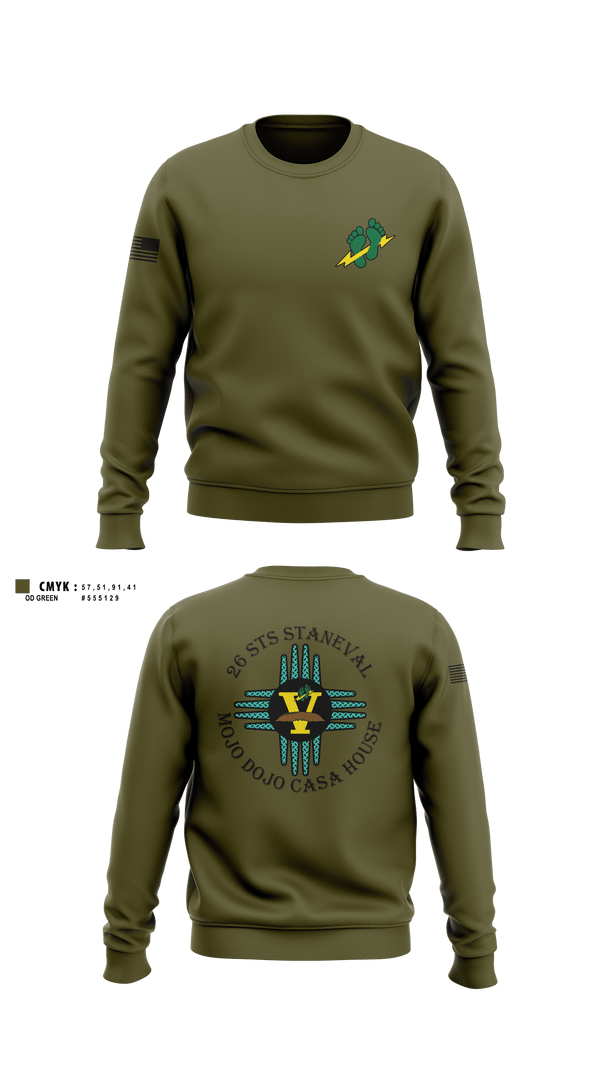 Crew Neck Sweatshirt, 26 Stan Eval, Air Force, Teamtime, Team time, sublimation, custom sports apparel, team uniforms, spirit wear, spiritwear, sports uniforms, custom shirts, team store, custom team store, fundraiser sports, apparel fundraiser