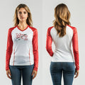 Mount Zion Junior High School Basketball 45826560 Women's Long Sleeve V-neck Shirt -1 41