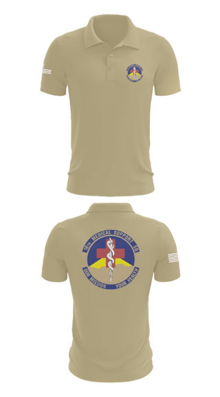 Short Sleeve Performance Polo, 18 MDSS, Air Force, Teamtime, Team time, sublimation, custom sports apparel, team uniforms, spirit wear, spiritwear, sports uniforms, custom shirts, team store, custom team store, fundraiser sports, apparel fundraiser
