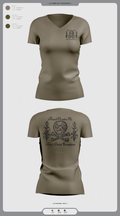 Ruck Caroline Co. 37189797 Women's Short Sleeve V-neck Shirt - 38 (1)