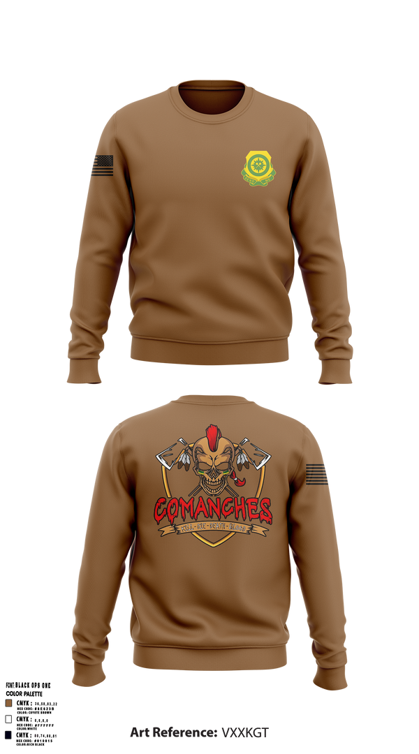 Crew Neck Sweatshirt, C Co., 795th MP BN, Army, Teamtime, Team time, sublimation, custom sports apparel, team uniforms, spirit wear, spiritwear, sports uniforms, custom shirts, team store, custom team store, fundraiser sports, apparel fundraiser