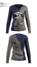 Plainview Softball 28664067 Women's Long Sleeve V-neck Shirt - 3