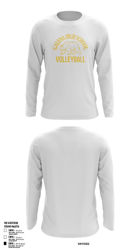 Long Sleeve Performance Shirt, Galena High School Volleyball, Women's Volleyball, Teamtime, Team time, sublimation, custom sports apparel, team uniforms, spirit wear, spiritwear, sports uniforms, custom shirts, team store, custom team store, fundraiser sports, apparel fundraiser