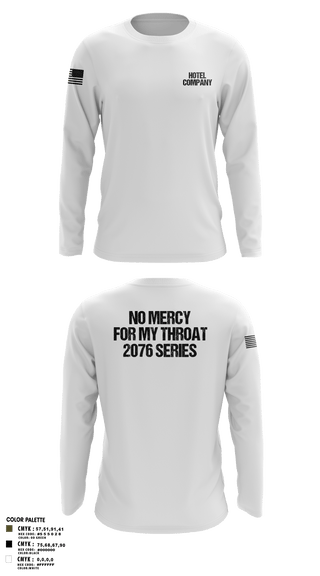 Long Sleeve Performance Shirt, Hotel Company, Marines, Teamtime, Team time, sublimation, custom sports apparel, team uniforms, spirit wear, spiritwear, sports uniforms, custom shirts, team store, custom team store, fundraiser sports, apparel fundraiser