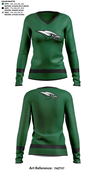 Womens Long Sleeve Vneck Shirt, Skutt Catholic High School Cheer, Cheer, Teamtime, Team time, sublimation, custom sports apparel, team uniforms, spirit wear, spiritwear, sports uniforms, custom shirts, team store, custom team store, fundraiser sports, apparel fundraiser