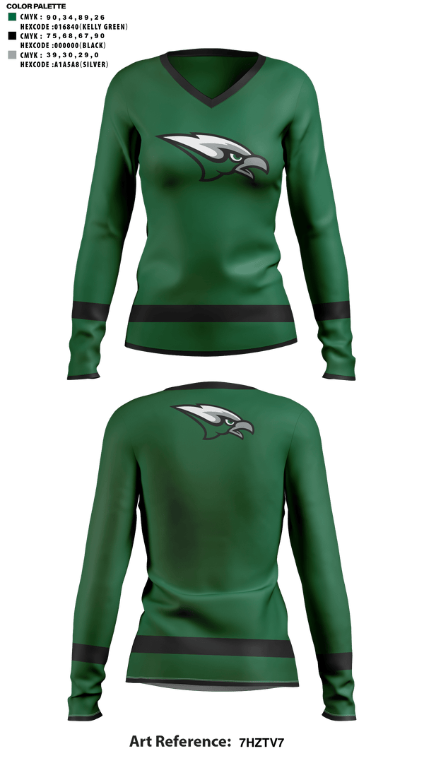 Womens Long Sleeve Vneck Shirt, Skutt Catholic High School Cheer, Cheer, Teamtime, Team time, sublimation, custom sports apparel, team uniforms, spirit wear, spiritwear, sports uniforms, custom shirts, team store, custom team store, fundraiser sports, apparel fundraiser