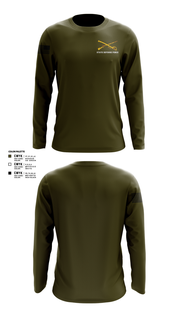 Long Sleeve Performance Shirt, State Defense Force, Army, Teamtime, Team time, sublimation, custom sports apparel, team uniforms, spirit wear, spiritwear, sports uniforms, custom shirts, team store, custom team store, fundraiser sports, apparel fundraiser