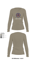 A Co 1/1-114th 36313026 Women's Long Sleeve V-neck Shirt - 62