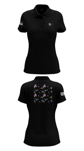 Womens Short Sleeve Performance Polo, Chin Bum Balloons, , Teamtime, Team time, sublimation, custom sports apparel, team uniforms, spirit wear, spiritwear, sports uniforms, custom shirts, team store, custom team store, fundraiser sports, apparel fundraiser