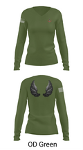 WarriorPrep 14749661 Women's Long Sleeve V-neck Shirt - 54
