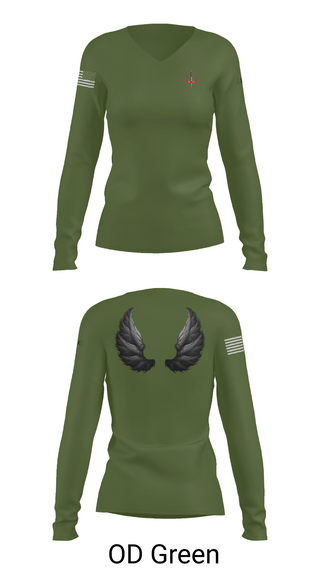 Womens Long Sleeve Vneck Shirt, WarriorPrep, Navy, Teamtime, Team time, sublimation, custom sports apparel, team uniforms, spirit wear, spiritwear, sports uniforms, custom shirts, team store, custom team store, fundraiser sports, apparel fundraiser