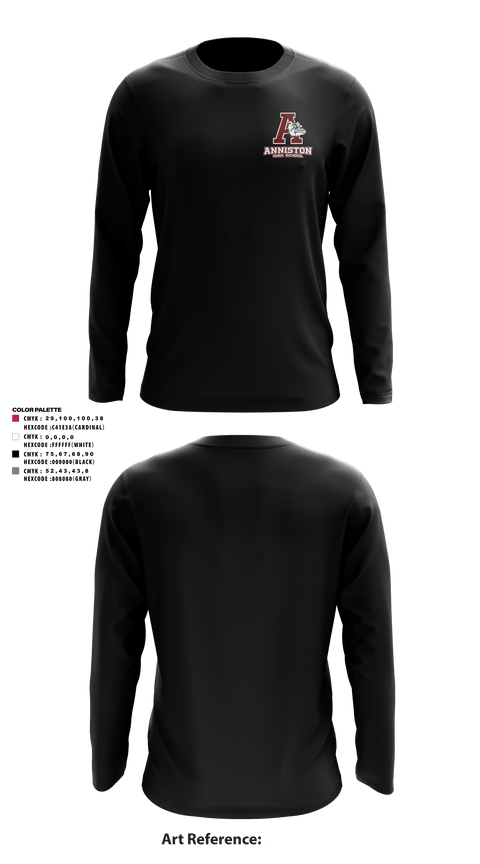 Long Sleeve Performance Shirt, Anniston High School, Spirit Store, Teamtime, Team time, sublimation, custom sports apparel, team uniforms, spirit wear, spiritwear, sports uniforms, custom shirts, team store, custom team store, fundraiser sports, apparel fundraiser