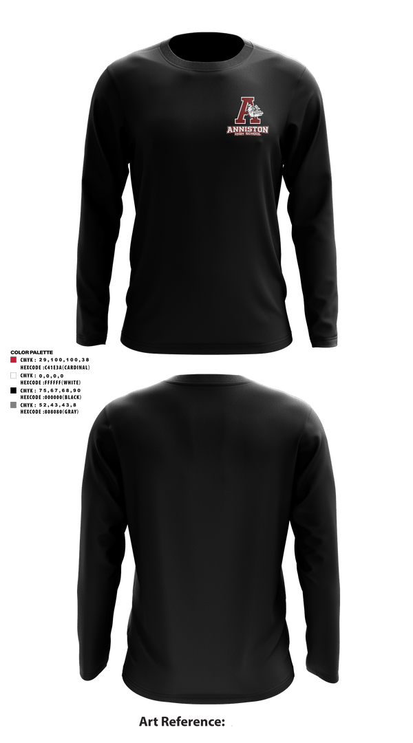 Long Sleeve Performance Shirt, Anniston High School, Spirit Store, Teamtime, Team time, sublimation, custom sports apparel, team uniforms, spirit wear, spiritwear, sports uniforms, custom shirts, team store, custom team store, fundraiser sports, apparel fundraiser