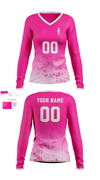 Women's Long Sleeve Vneck Shirt, Dig This! Volleyball Club, Women's Volleyball, Teamtime, Team time, sublimation, custom sports apparel, team uniforms, spirit wear, spiritwear, sports uniforms, custom shirts, team store, custom team store, fundraiser sports, apparel fundraiser