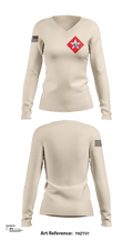 1/6 58710445 Women's Long Sleeve V-neck Shirt -1 122