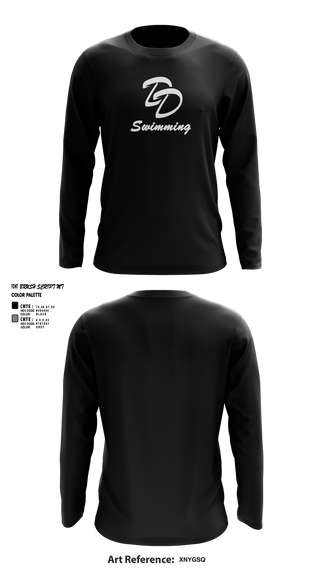 Long Sleeve Performance Shirt, David Douglas High School Swimming, Swimming, Teamtime, Team time, sublimation, custom sports apparel, team uniforms, spirit wear, spiritwear, sports uniforms, custom shirts, team store, custom team store, fundraiser sports, apparel fundraiser